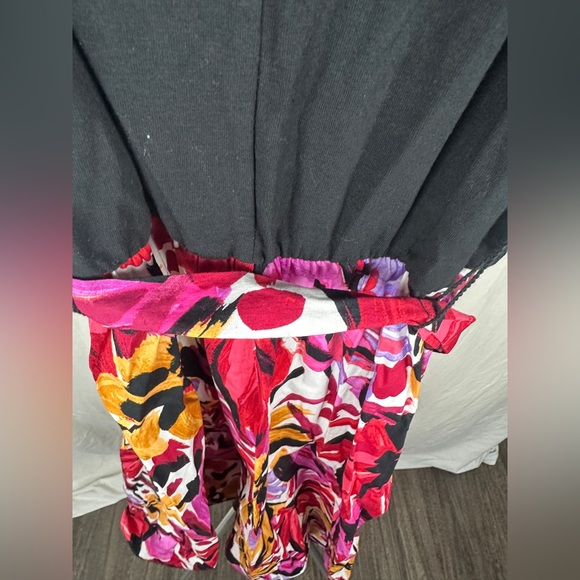 Donna Morgan Berry & Black Meadow Midi Dress Size 8P (12UK) NWT - Picture 11 of 17